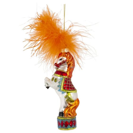 Украшение новогоднее &quot;Лошадка&quot;, L5 W3 H15 см, 3в.