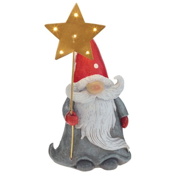 Фигурка декоративная &quot;Дед Мороз&quot; (2xLR44), L11 W7 H21 см, 2в.