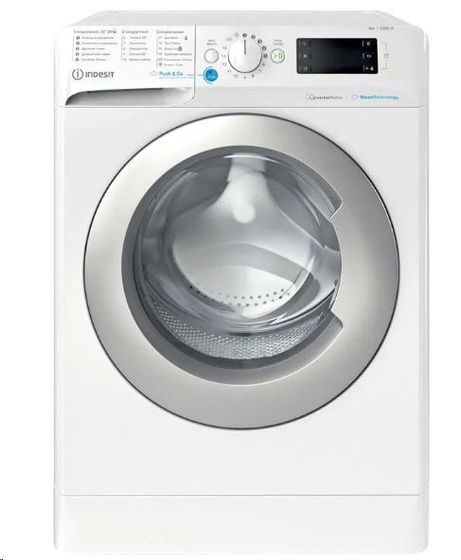 Стиральная машина Indesit BWSE 81293X WSV RU белый, 8кг, 1200об/мин, инвертор