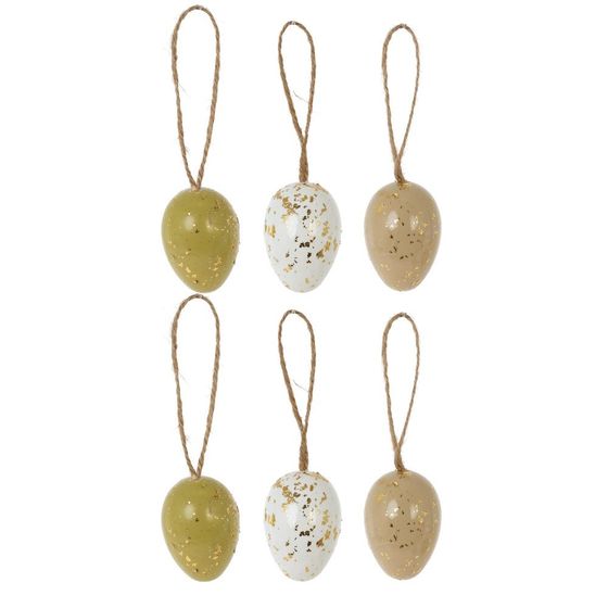 Набор из 6-ти изделий декоративных подвесных "Яйцо" (4*6), L14 W15 H5 см