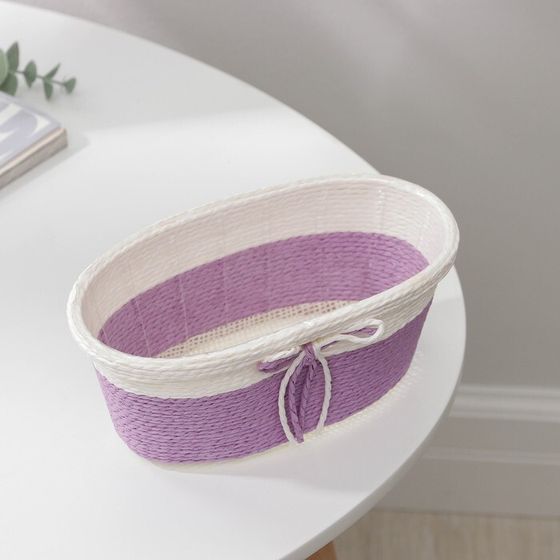 !Кашпо для цветов плетёное «Бантик», 19×12×8,5 см, овал, цвет МИКС