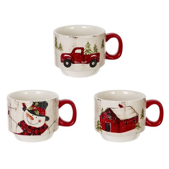 Набор из 3-х чашек на подставке (3x400 мл), L14,5 W12,5 H23 см