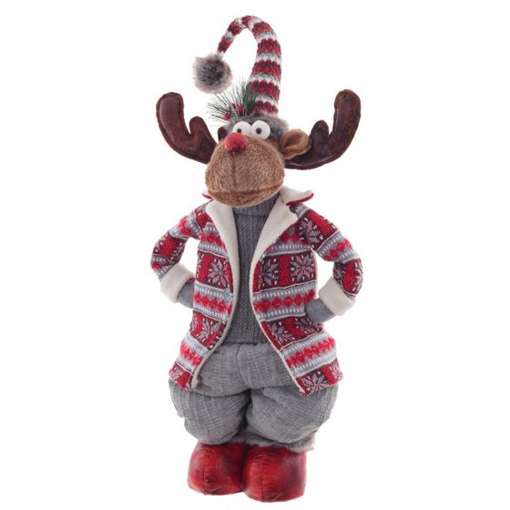 Игрушка набивная &quot;Олень&quot;, L29 W17 H101/72 см, 2в.