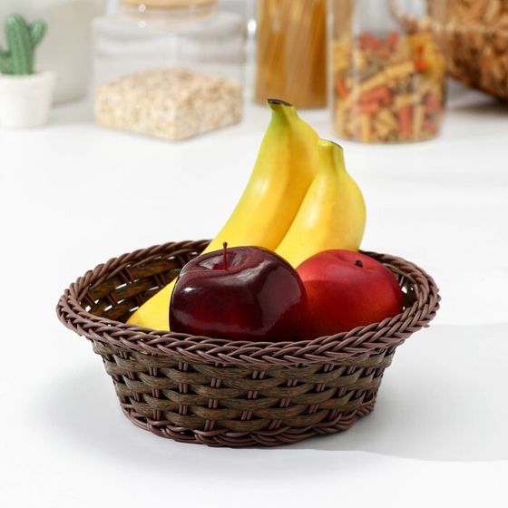 Корзинка для фруктов и хлеба Доляна «Древо», 21×21×6,5 см