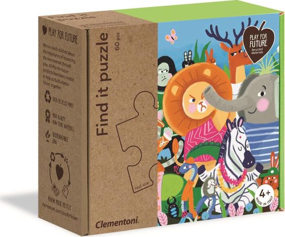 Пазл Clementoni 60 деталей Животные