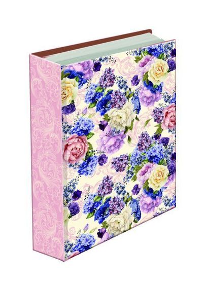 !09 Декоративная настенная ключница Лиловые букеты, 19х6х27 см на 3 ключа