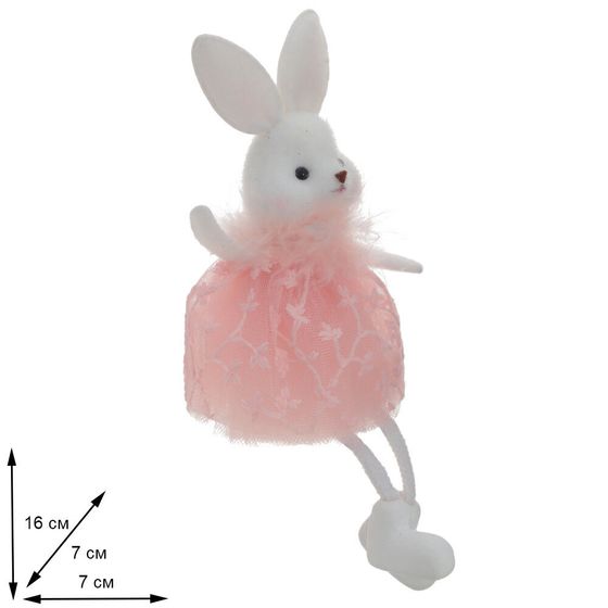 Фигурка декоративная &quot;Зайка&quot;, L7 W7 H16 см, 3в.