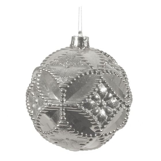 Набор из 2шт Украшение новогоднее Шар &quot;Карнавальный дуэт&quot;, D 10 см, L20 W10 H10 см