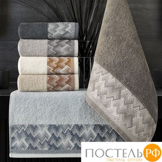 Полотенце Карвен Vip Cotton&quot;BESTA&quot; 50*90 6шт.махра,penye Н 3237