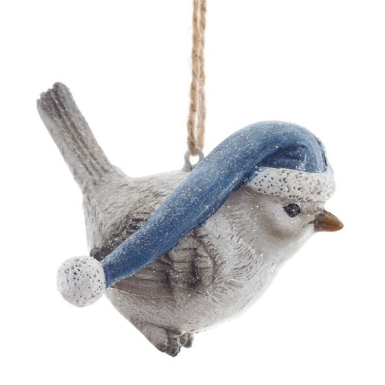 Фигурка декоративная подвесная "Птичка",   L7 W4,5 H4,5 см, 2в.