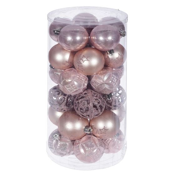 Набор из 30шт Украшение новогоднее &quot;Шар&quot;, D 6 см, L6 W6 H7 см