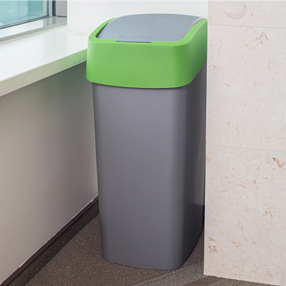 Контейнер для мусора FLIP BIN 50л зеленый