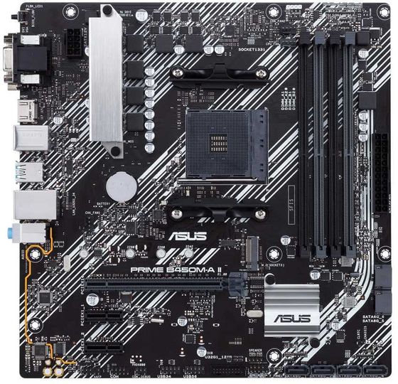 Материнская плата Asus PRIME B450M-A II RTL Soc-AM4 AMD B450 4xDDR4 mATX (90MB15Z0-M0EAY0)