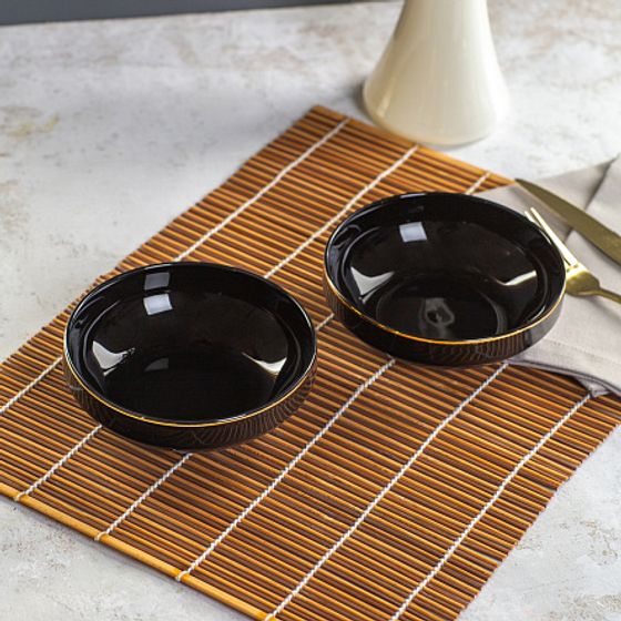 Тарелка суповая BLACK GOLD 19см