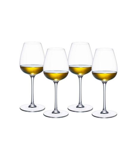 Purismo White Wine Fresh and Rounded Glass, Set of 4