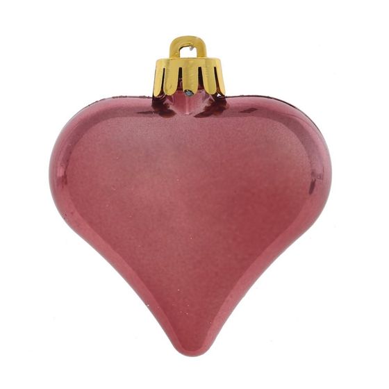 Набор из 6шт Украшение новогоднее &quot;Сердца&quot;, D6 см, L6 W2 H7 см