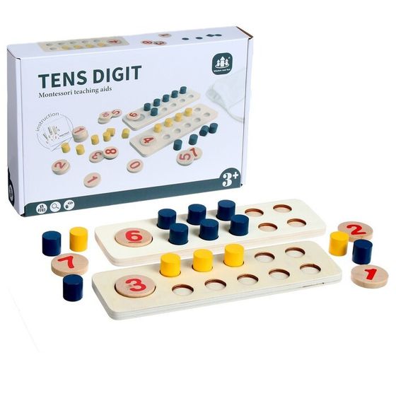 Игровой Деревянный набор «Учимся считать» 22,5 × 7 × 2,8 см