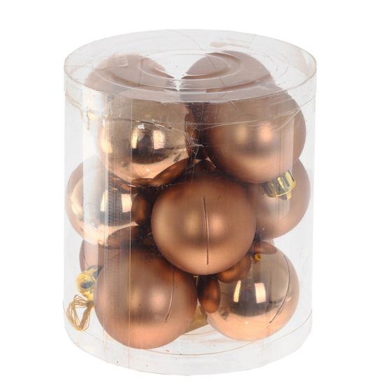 Набор из 12шт Украшение новогоднее &quot;Шар&quot;, D 4 см, L9,5 W9,5 H10,5 см