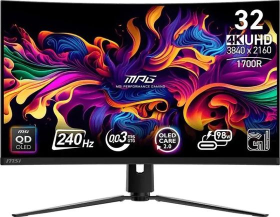 Монитор 31.5&quot; MSI MPG 321CURX QD-OLED черный OLED 3840x2160 240Гц (9S6-3DD64T-003)