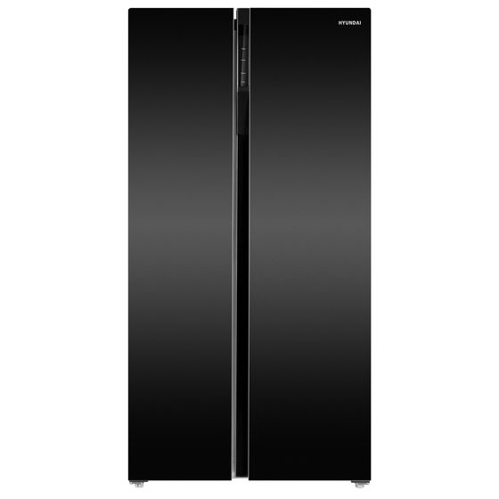 Холодильник Hyundai CS6503FV черное стекло (двухкамерный)(Side-by-Side)