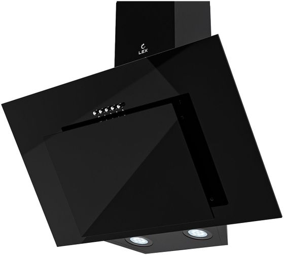 Вытяжка наклонная LEX Mira G 500 BLACK черный управление: кнопочное (1 мотор)
