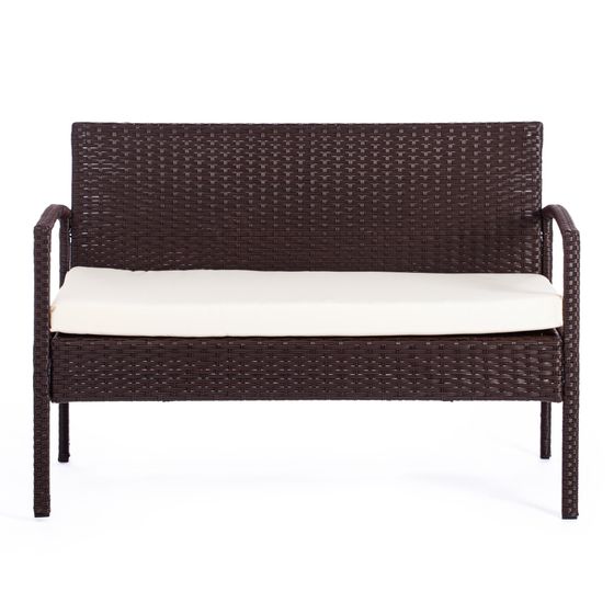 Лаундж сет (диван+2кресла+столик+подушки) (mod. 210000)