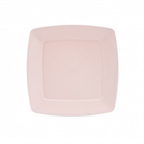 Тарелка обеденная SERVICE 23.5см квадратная микс цветов