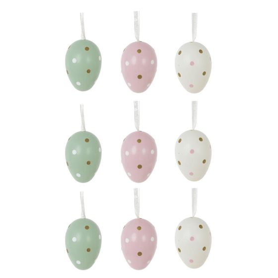 Набор из 12-ти изделий декоративных подвесных &quot;Яйцо&quot; (4*6), L4,5 W4,5 H6,5 см