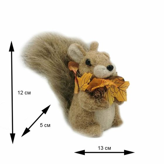 Фигурка декоративная &quot;Белка&quot;, Д7 Ш11 В14 см