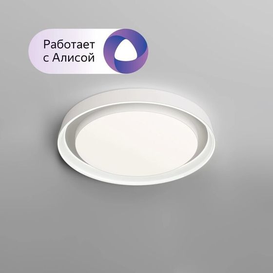 DK6515-WH Накладной светильник PLATO, IP20, 40W, 3000-6500K, пульт управления, белый, металл, полиме