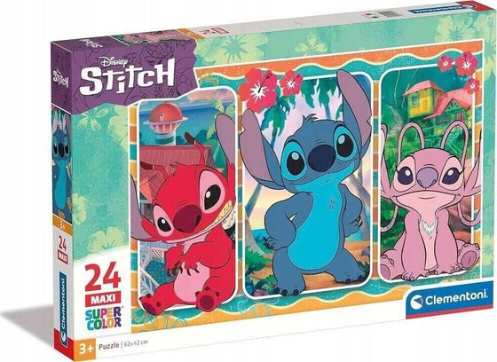 Clementoni Puzzle 24 elementy Maxi Super Kolor Stitch