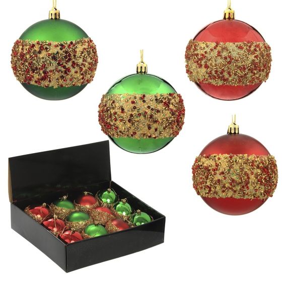 Набор из 12шт Украшение новогоднее Шар "Сказочный Сатурн", D8 см, L35 W28 H21 см