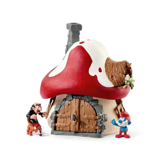 Игровой набор Schleich 20803 «Домик Смурфов с двумя фигурками» из серии The Smurfs