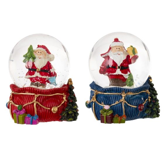 Фигурка декоративная &quot;Дед Мороз&quot; в стекл шаре, L5 W5,5 H6 см, 2в.