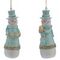 Фигурка декоративная подвесная &quot;Снеговик&quot;, L4 W4 H11,5 см, 2в.