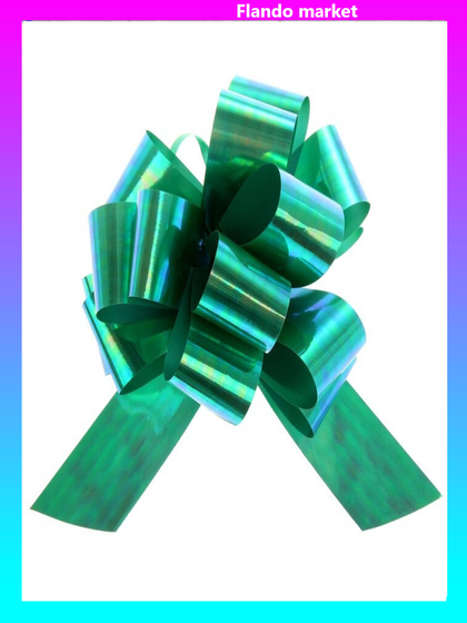 !Бант-шар №3 перламутровый, 10 штук цвет зелёный