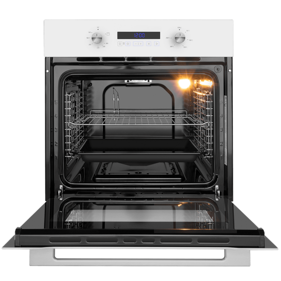Духовка газовая Maunfeld MOGM703W (с электрическим грилем) Белый