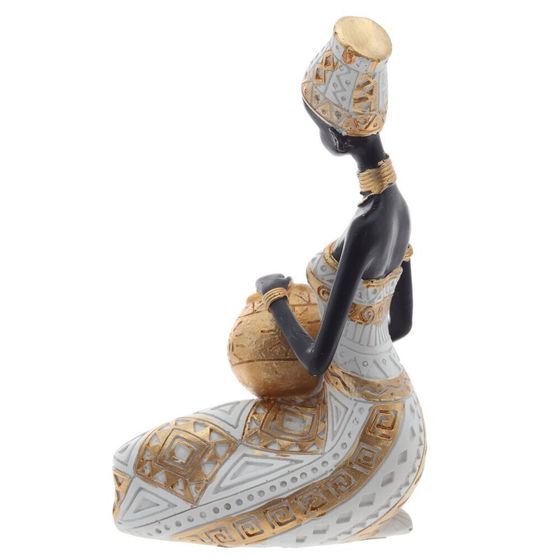 Фигурка декоративная &quot;Африканка&quot;, L13 W9,5 H20 см