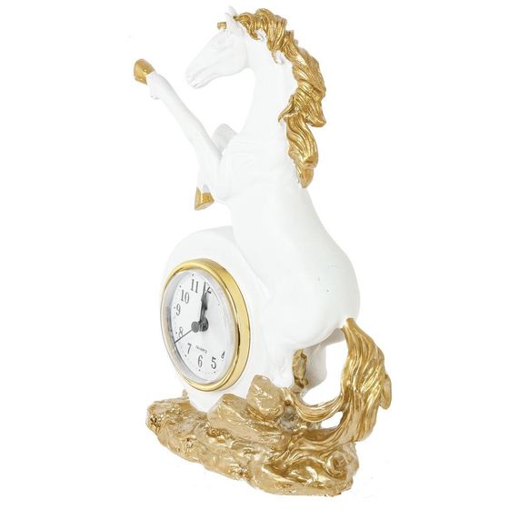 Фигурка декоративная &quot;Лошадь&quot; с часами (AAAx1 н/п), L16 W7,5 H23 см