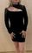 !09 Платье STORE (лапша) c вырезом плотное размер М цвет черный