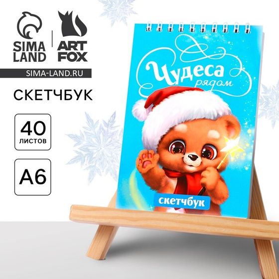 Скетчбук А6, 40 л «Чудеса рядом»