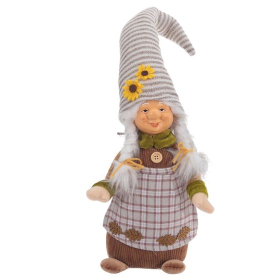 Игрушка набивная "Гном", L20 W13 H55 см, 1 штука, дизайн микс