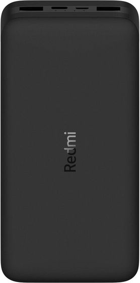 Портативный аккумулятор Xiaomi Redmi Power Bank PB200LZM 20000mAh 2.4A QC 2xUSB черный (VXN4304GL)