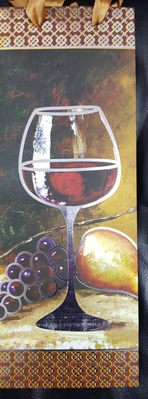 ! Набор 2 штуки - Пакет бумажный для бутылки  "Праздник"  12*37*10 см.