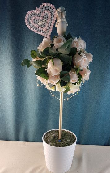 !09 Цветочная композиция "Молодожены"90 см.