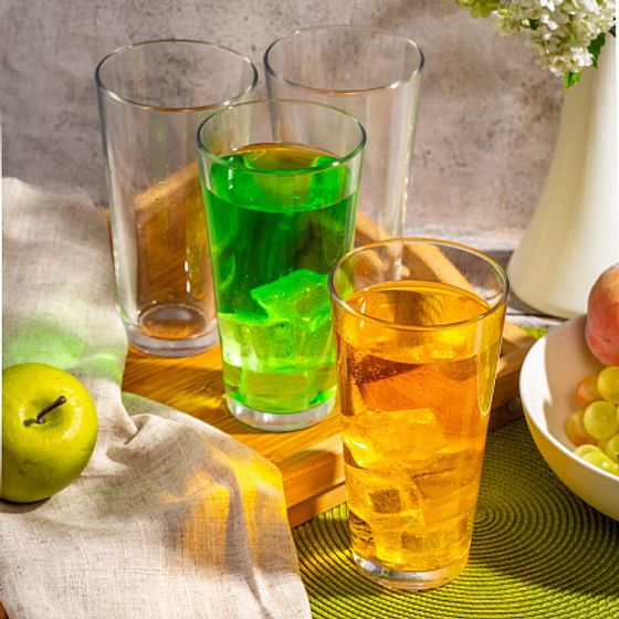 Набор стаканов ВРЕМЯ ДЕГУСТАЦИЙ КОКТЕЙЛИ СО ЛЬДОМ 570мл 4шт