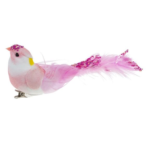 Изделие декоративное &quot;Птичка&quot;, L15 W4 H5 см, 2в.