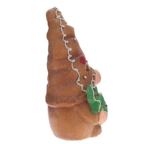 Фигурка декоративная с подсветкой &quot;Пряничный Гном&quot;,  L13 W8,5 H19,5 см, 2в. (LR44 2 шт)