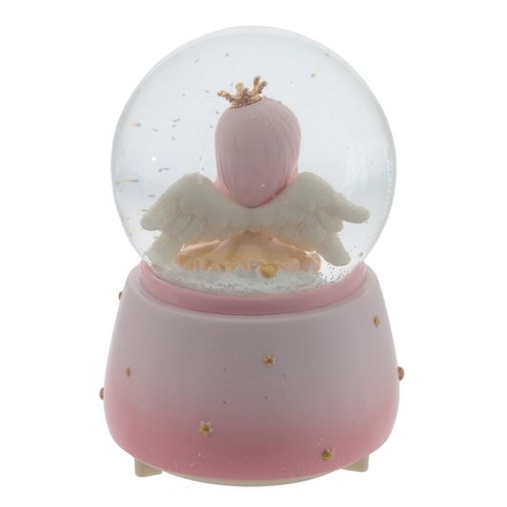 Фигурка декоративная &quot;Ангел&quot; в стекл шаре (муз, подсвет, вьюга, 3xAAA н/п), D10 см, Д11 Ш11 В16 см