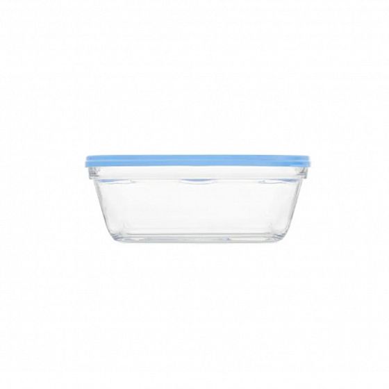 Контейнер FRESHBOX 1.7л прямоугольный с голубой крышкой